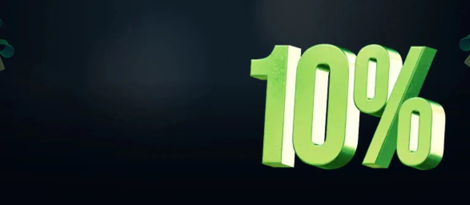10 % wöchentlicher Cashback